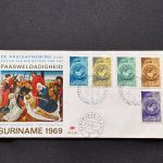 10 Belege Surinam, FDC (AVH3539)