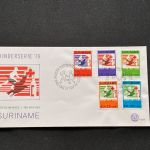10 Belege Surinam, FDC (AVH3543)