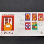 10 Belege Surinam, FDC (AVH3544)