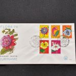 10 Belege Surinam, FDC (AVH3544)