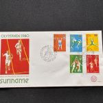 10 Belege Surinam, FDC (AVH3546)