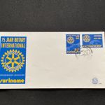 10 Belege Surinam, FDC (AVH3546)