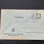 10 Belege DDR, Dienstpost (A), Bedarf, Geschäfts- und Behördenpost (OJM3557)
