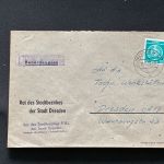 10 Belege DDR, Dienstpost (A), Bedarf, Geschäfts- und Behördenpost (OJM3573)