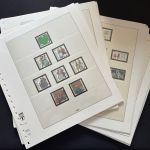 Vordruckblätter Lindner T-System, 18 Ringe, Bund, Jahre 1990-1994, gebraucht