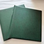 2 x Lindner Ringbinder, 18-Ringe, Grün wattiert, gebraucht (A)