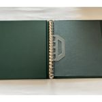 2 x Lindner Ringbinder, 18-Ringe, Grün wattiert, gebraucht (A)