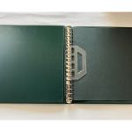 2 x Lindner Ringbinder, 18-Ringe, Grün wattiert, gebraucht (A)
