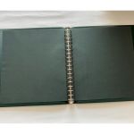 2 x Lindner Ringbinder, 18-Ringe, Grün wattiert, gebraucht (A)