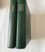 2 x Lindner Ringbinder, 18-Ringe, Grün wattiert, gebraucht (B)