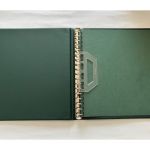 2 x Lindner Ringbinder, 18-Ringe, Grün wattiert, gebraucht (B)