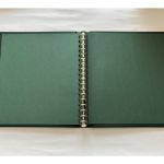 2 x Lindner Ringbinder, 18-Ringe, Grün wattiert, gebraucht (B)