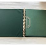 2 x Lindner Ringbinder, 18-Ringe, Grün wattiert, gebraucht (B)