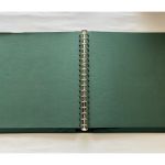 2 x Lindner Ringbinder, 18-Ringe, Grün wattiert, gebraucht (B)