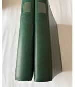 2 x Lindner Ringbinder, 18-Ringe, Grün wattiert, gebraucht (C)