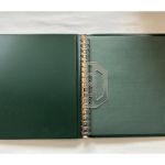 2 x Lindner Ringbinder, 18-Ringe, Grün wattiert, gebraucht (C)