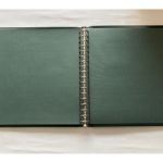 2 x Lindner Ringbinder, 18-Ringe, Grün wattiert, gebraucht (C)