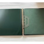 2 x Lindner Ringbinder, 18-Ringe, Grün wattiert, gebraucht (C)
