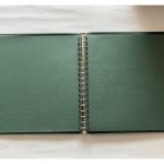 2 x Lindner Ringbinder, 18-Ringe, Grün wattiert, gebraucht (C)