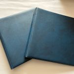 2 x Lindner Ringbinder, 18-Ringe, Blau wattiert, gebraucht