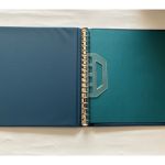 2 x Lindner Ringbinder, 18-Ringe, Blau wattiert, gebraucht