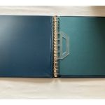 2 x Lindner Ringbinder, 18-Ringe, Blau wattiert, gebraucht