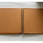 2 x Lindner Ringbinder, 18-Ringe, Braun und Rot wattiert, gebraucht