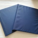 2 x Lindner Ringbinder, 18-Ringe, Blau genarbt, gebraucht