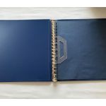 2 x Lindner Ringbinder, 18-Ringe, Blau genarbt, gebraucht