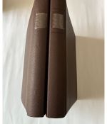 2 x Lindner Ringbinder, 18-Ringe, Braun genarbt, gebraucht