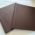 2 x Lindner Ringbinder, 18-Ringe, Braun genarbt, gebraucht