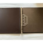 2 x Lindner Ringbinder, 18-Ringe, Braun genarbt, gebraucht