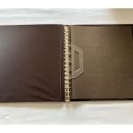 2 x Lindner Ringbinder, 18-Ringe, Braun genarbt, gebraucht