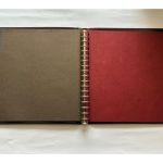 2 x Lindner Ringbinder, 18-Ringe, Braun genarbt, gebraucht