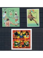 Motiv Fußball WM, 11 Blocks/KB **, ü. 75,- € Michel, jede Ausgabe abgebildet