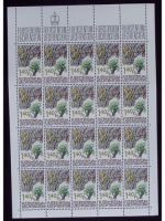 Liechtenstein, Kleinbogen, KB, Jahrgang 1986, postfrisch, ungefaltet