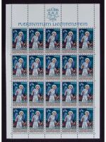 Liechtenstein, Kleinbogen, KB, Jahrgang 1986, postfrisch, ungefaltet