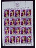 Liechtenstein, Kleinbogen, KB, Jahrgang 1986, postfrisch, ungefaltet