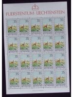 Liechtenstein, Kleinbogen, KB, Jahrgang 1986, postfrisch, ungefaltet