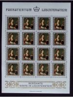Liechtenstein, Kleinbogen, KB, Jahrgang 1982, postfrisch, ungefaltet