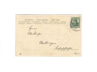 AK, Neujahr, Prägekarte, Glückliches Neujahr, 1906, gebraucht