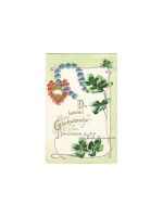 AK, Neujahr, Prägekarte, Die besten Glückwünsche zum … , 01.01.1907,