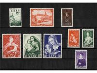 Saarland, Jahrgang 1954, MiNr. 348-356 postfrisch