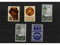 10 x Reklamemarken Werbemarken Vignetten vor 1945, 10 verschiedene