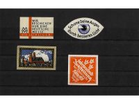10 x Reklamemarken Werbemarken Vignetten vor 1945, 10 verschiedene