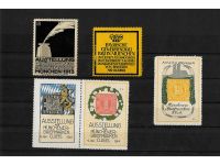 10 x Reklamemarken Werbemarken Vignetten vor 1945, 10 verschiedene