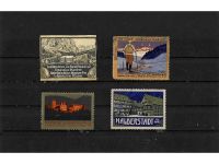 10 x Reklamemarken Werbemarken Vignetten vor 1945, 10 verschiedene