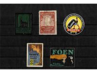 10 x Reklamemarken Werbemarken Vignetten vor 1945, 10 verschiedene