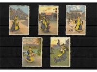 10 x Reklamemarken Werbemarken Vignetten vor 1945, 10 verschiedene