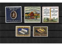 10 x Reklamemarken Werbemarken Vignetten vor 1945, 10 verschiedene